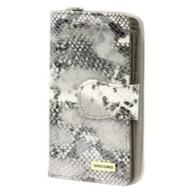    Kožená dámska peňaženka Gregorio SNR-116 šedá 9,5 x 17 x 4 cm