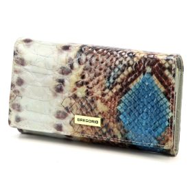    Dámska kožená peňaženka Gregorio VL-101 so vzorom zvieracej kože