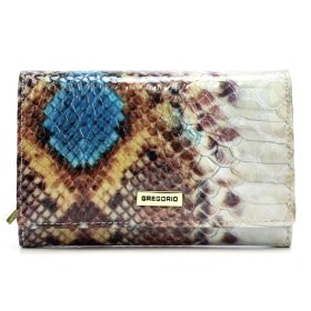    Dámska kožená peňaženka Gregorio VL-112 so vzorom zvieracej kože