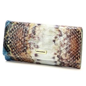    Dámska kožená peňaženka Gregorio VL-114 so vzorom zvieracej kože
