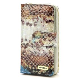    Dámska kožená peňaženka Gregorio VL-116 so vzorom zvieracej kože
