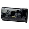  Dámska kožená peňaženka Gregorio BTS-100 s čiernym motýlím vzorom 18,5 x 9,5 x 3,5 cm