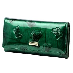    Gregorio BTS-100 zelená dámska kožená peňaženka 18,5 x 9,5 x 3,5 cm