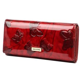   Gregorio BTS-102 červená dámska kožená peňaženka 18,5 x 9,5 x 3,5 cm
