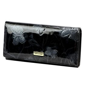    Gregorio BTS-102 čierna dámska kožená peňaženka 18,5 x 9,5 x 3,5 cm