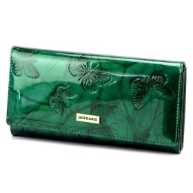    Gregorio BTS-102 zelená dámska kožená peňaženka 18,5 x 9,5 x 3,5 cm