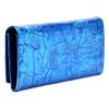  Gregorio BTS-114 modrá dámska kožená peňaženka 17,5 x 9,5 x 3,5 cm