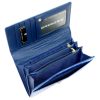  Gregorio BTS-114 modrá dámska kožená peňaženka 17,5 x 9,5 x 3,5 cm