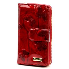    Gregorio BTS-116 červená dámska kožená peňaženka 9,5 x 16,5 x 4 cm