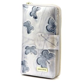    Gregorio BTS-116 krémová dámska kožená peňaženka 9,5 x 16,5 x 4 cm