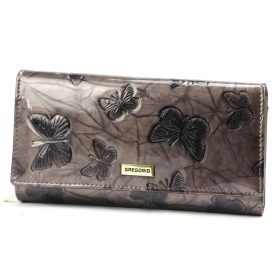    Gregorio BTS-122 ružovo zlatá lakovaná dámska peňaženka 19,5 x 10 x 4 cm