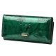  Dámska lakovaná kožená peňaženka Gregorio BTS-122 zelená 19,5 x 10 x 4 cm