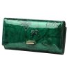  Dámska lakovaná kožená peňaženka Gregorio BTS-122 zelená 19,5 x 10 x 4 cm