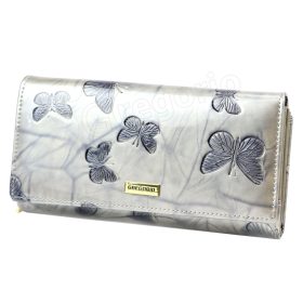    Veľká červená dámska peňaženka Gregorio s kroko vzorom 19,5 × 10 cm