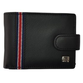    Výber pánskej komplexnej koženej peňaženky s remienkom 10 x 8 cm
