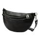  Luka DOLLARO čierna dámska kožená kabelka cez rameno, crossbody 37 x 22 x 11 cm