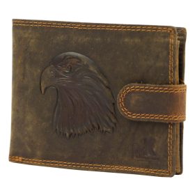   Money Kepper CCH 5600B falcon print pánska kožená peňaženka 13,3 x 10 x 2,5 cm