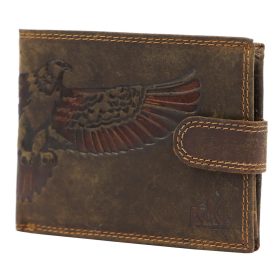    Money Kepper CCH 5600B pánska kožená peňaženka s potlačou orla 13,3 x 10 x 2,5 cm