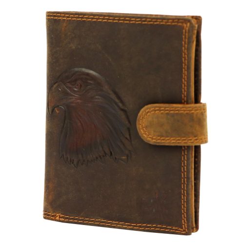  Kožená peňaženka Money Kepper CCH 5601B s motívom jastraba 10 x 13 x 2,5 cm