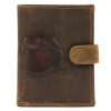  Kožená peňaženka Money Kepper CCH 5601B s motívom jastraba 10 x 13 x 2,5 cm
