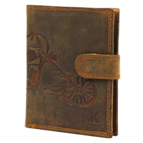    Money Kepper CCH 5601B motív chopper kožená peňaženka 10 x 13 x 2,5 cm