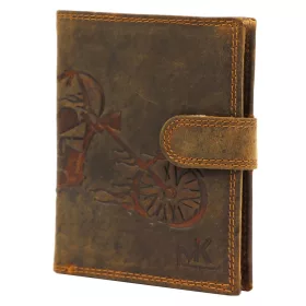    Money Kepper CCH 5601B motív chopper kožená peňaženka 10 x 13 x 2,5 cm