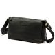  Čierna dámska kožená kabelka cez rameno Antonio Basile, crossbody 25 x 17 x 10 cm