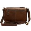  Tmavohnedá dámska kabelka cez rameno Antonio Basile z prírodnej kože, crossbody 25 x 17 x 10 cm