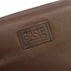  Tmavohnedá dámska kabelka cez rameno Antonio Basile z prírodnej kože, crossbody 25 x 17 x 10 cm