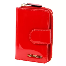   Maťo Grosso 0821-402 RFID červená dámska kožená peňaženka 9 x 13 x 3,5 cm