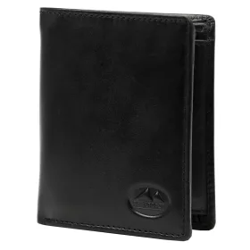    EL FORREST 728-67 RFID čierna pánska kožená peňaženka 9 x 11 x 2,8 cm