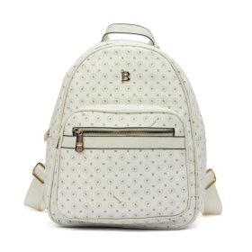    Dámsky kožený batoh BRICIOLE 4051# krémovej farby 16 x 34 x 26 cm