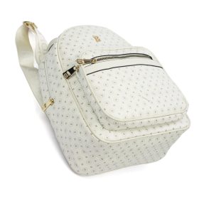    Dámsky kožený batoh BRICIOLE 4051# krémovej farby 16 x 34 x 26 cm