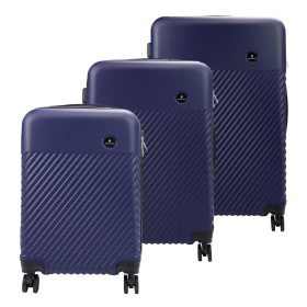  Pierre Cardin LISBONNE MED09 x3 Z modrý kufor na abs