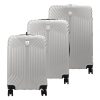  Pierre Cardin ISTANBUL MED10 x3 Z strieborný abs kufor