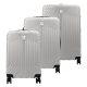  Pierre Cardin ISTANBUL MED10 x3 Z strieborný abs kufor