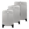  Pierre Cardin ISTANBUL MED10 x3 Z strieborný abs kufor