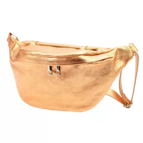    Luka 24-010 MET rosegold dámska kožená kabelka 34 x 19 x 13 cm