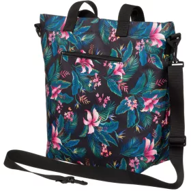    Rovicky R-TZ15605 námornícka modrá vzorovaná dámska shopper taška, bočná taška 47 x 40 x 17,5 cm