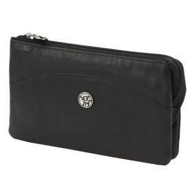    Gregorio NAP GG KR 9 čierna dámska kožená peňaženka 17,5 x 10 x 3,8 cm