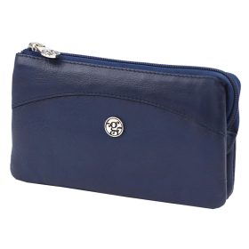    Gregorio NAP GG KR 9 modrá dámska kožená peňaženka 17,5 x 10 x 3,8 cm