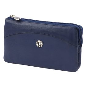    Gregorio NAP GG KR 9 modrá dámska kožená peňaženka 17,5 x 10 x 3,8 cm