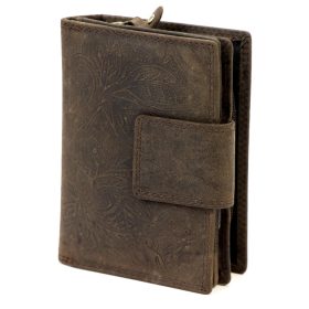    Gregorio BD02 D09 tmavohnedá dámska kožená peňaženka 9,5 x 13,5 x 4 cm