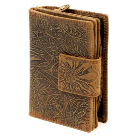    Gregorio BD02 D09 hnedá dámska kožená peňaženka 9,5 x 13,5 x 4 cm