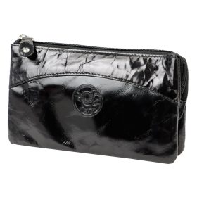    Gregorio LUMI GG KR 9 čierna dámska kožená peňaženka 17,5 x 10 x 3,8 cm