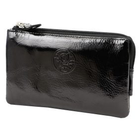    Gregorio LUMI GG KR 10 čierna dámska kožená peňaženka 16 x 10 x 3 cm