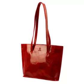   Dámska kožená kabelka Florence 47 červená 39 x 28 x 10,5 cm
