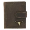  Pánska kožená peňaženka Wild RM-24-16L-BAW hnedej farby 10,5 x 9 x 3 cm