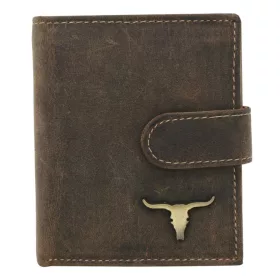    Pánska kožená peňaženka Wild RM-24-16L-BAW hnedej farby 10,5 x 9 x 3 cm