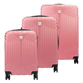    Pierre Cardin ISTANBUL pink abs 3-dielna sada kufrov 55/65/75 cm